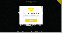 Desktop Screenshot of morningstarprinting.com