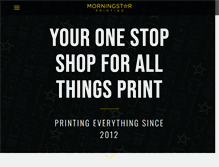 Tablet Screenshot of morningstarprinting.com
